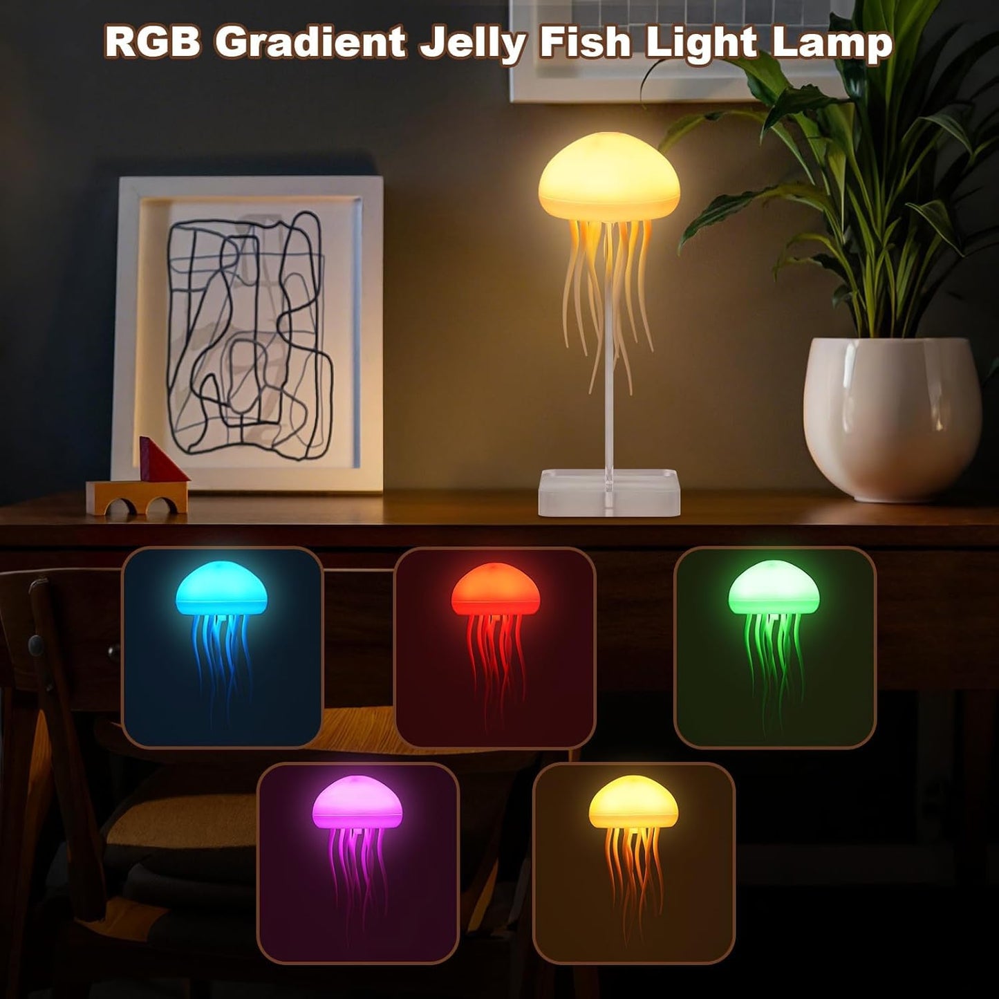 “Aesthetic Jellyfish Night Lamp”